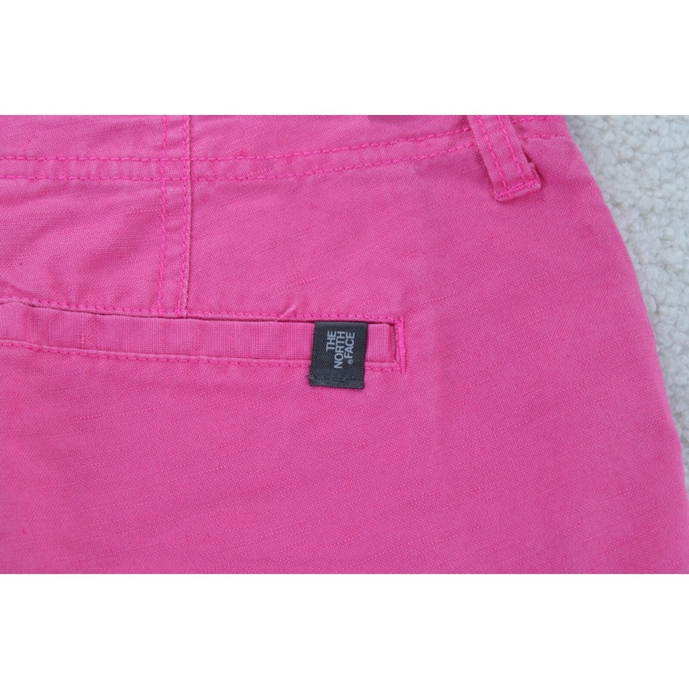 The North Face Womens Pink Chino Shorts Size 2 Long Casual Outdoor - Picture 12 of 13